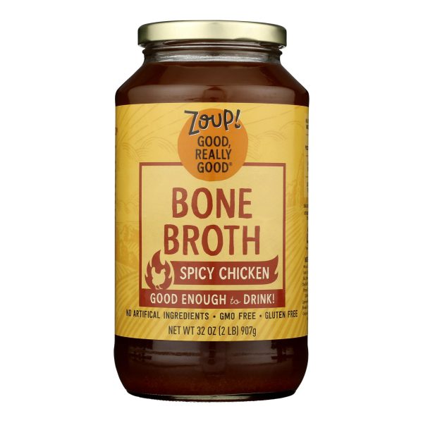 Zoup! Good Really Good - Broth Spicy Chicken Bone - Case of 6-32 OZ - Image 3