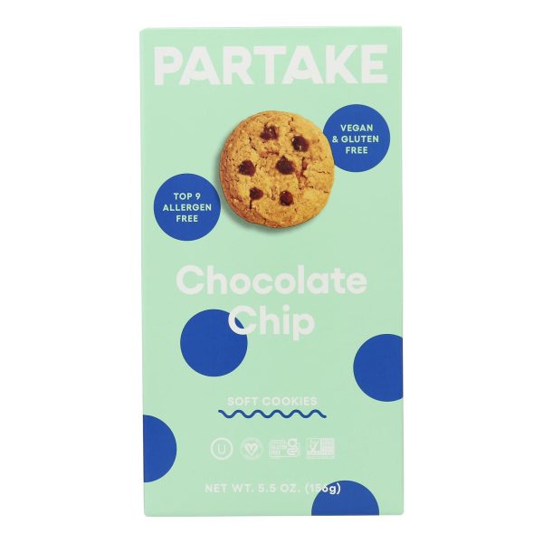 Partake Foods - Cookies Chocolate Chip - Case of 6-5.5 OZ - Image 3