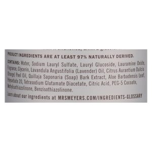 Mrs. Meyer's Clean Day - Liquid Dish Soap - Lavender - Case of 6 - 16 oz