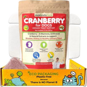 Dog Cranberry Supplement   Natural Dog UTI Treatment & Kidney Support for Dogs. Dog Supplement Powder Same as Cranberry Pills for Dogs. Puppy Supplies for Dog Pee Health   Dog Incontinence Product