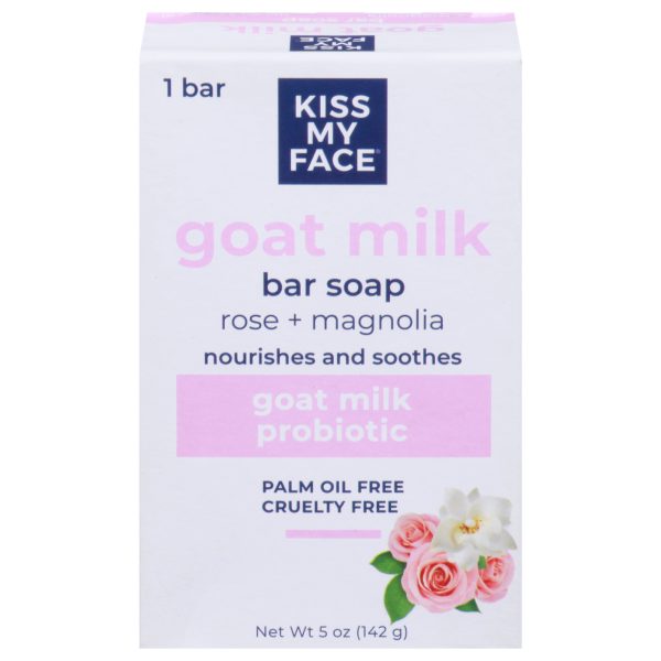 Kiss My Face - Br Soap Goatmlk Rose/magn - 1 Each-5 OZ - Image 2
