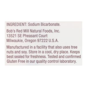 Bob's Red Mill - Baking Soda - Case of 4-16 OZ
