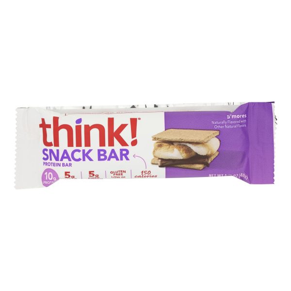 Think! Thin Protein and Fiber Bar - S'Mores - Case of 10 - 1.41 oz - Image 3