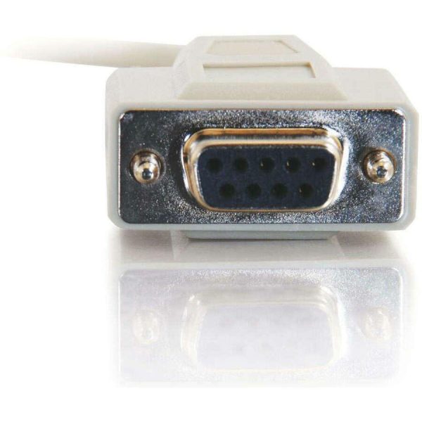 C2G 10ft DB9 F/F Null Modem Cable - Beige - Image 3