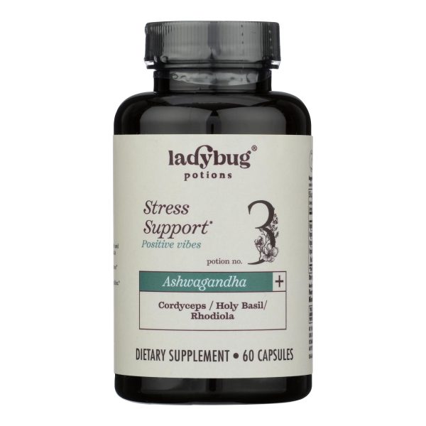 Ladybug Potions - Supp Pstv Vibes Ashwa Pls - 1 Each-60 CT