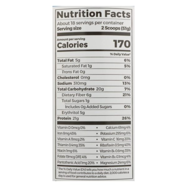 Orgain - Protein Powder Plnt Ch Fud - 1 Each - 2.02 LB - Image 2