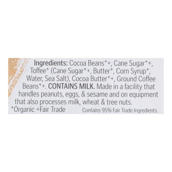 Theo Chocolate - Bar Coffee Toffee 70% - Case of 12 - 3 OZ - Image 2