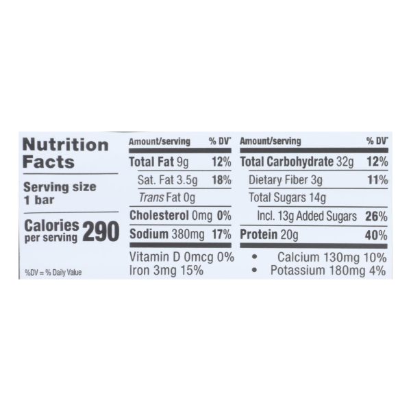 Probar Peanut Butter Chocolate Core Bar - Case of 12 - 2.46 oz - Image 2