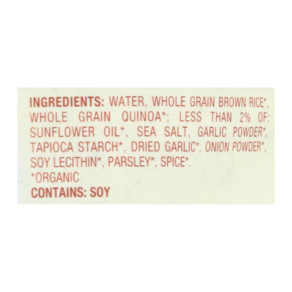 Seeds of Change Organic Quinoa and Brown Rice with Garlic - Case of 12 - 8.5 oz.
