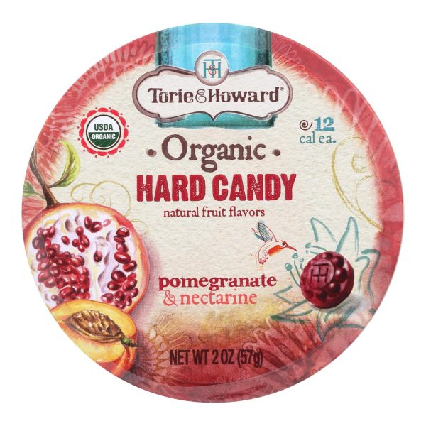 Torie and Howard Organic Hard Candy - Pomegranate and Nectarine - 2 oz - Case of 8 - Image 2