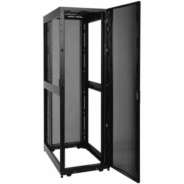 Eaton Tripp Lite Series 42U SmartRack Standard-Depth Rack Enclosure Cabinet, Threaded 10-32 Mounting Holes with doors & side panels - Image 4