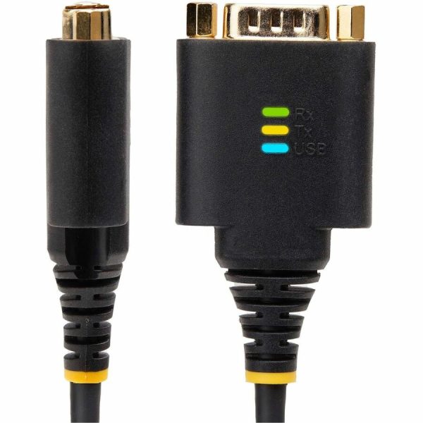 StarTech.com 2ft/60cm 2-Port USB to Serial Adapter Cable, COM Retention, FTDI, DB9 RS232, Changeable DB9 Screws/Nuts, Windows/macOS/Linux - Image 2
