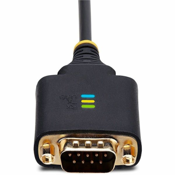 StarTech.com 2ft/60cm 2-Port USB to Serial Adapter Cable, COM Retention, FTDI, DB9 RS232, Changeable DB9 Screws/Nuts, Windows/macOS/Linux - Image 4