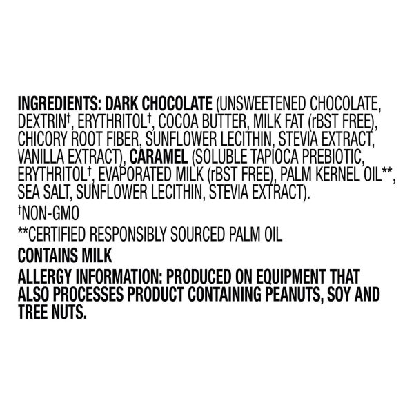 Lilys - Caramels Dark Chocolate Stevia - Case of 12-3.5 OZ