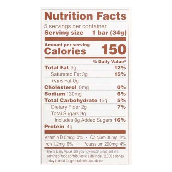 Simple Mills - Bar Sft Baked Peanut Butter Chocolate Chip - Case of 6-5.99 OZ