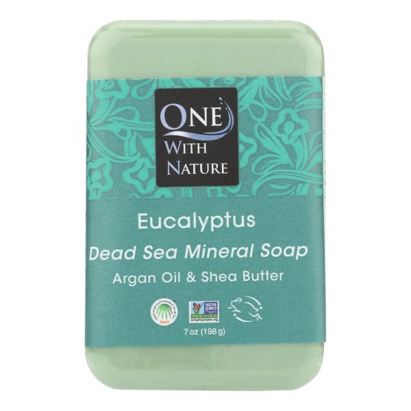 One With Nature Triple Milled Soap Bar - Eucalyptus - 7 oz - Image 2