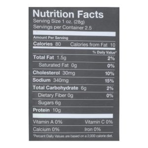 Chef's Cut Turkey Jerkey Teriyaki - Case of 8 - 2.5 oz.