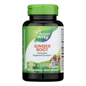 Nature's Way - Ginger Root - 100 Capsules