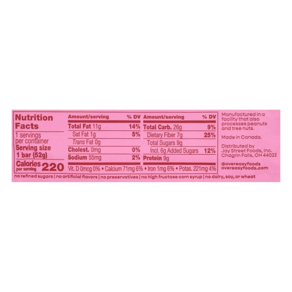 Over Easy - Breakfast Bar Apple Cinnamn - Case of 12-1.8 OZ - Image 3