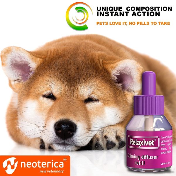 Beloved Pets Dog Calming Pheromone Diffuser Refill 2 Pack | Improved in Germany DE Stress Formula | Anti Anxiety Treatment for Cats | Reduce Spraying Scratching Fighting - Image 4