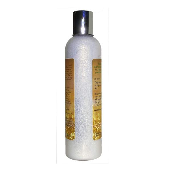 Organic Body Shimmer Lotion   Super Level 3 Gold Body Shimmer 8 oz - Image 2