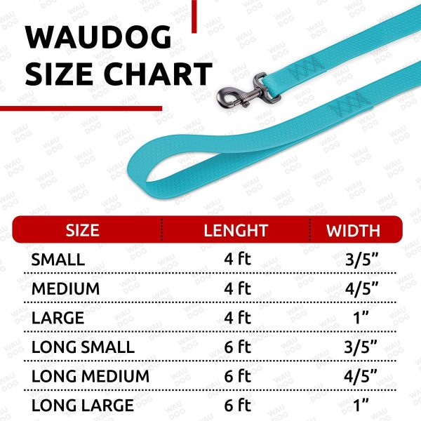 Waterproof Dog Leash 4 Ft   6 Ft   Anti Slip Dog Leash for Large Dogs Small and Medium Dogs   Heavy Duty Dog Leash with Water and Dirt Resistant   Long Or Short Dog Leashes for Boy & Girl Dogs - Image 3