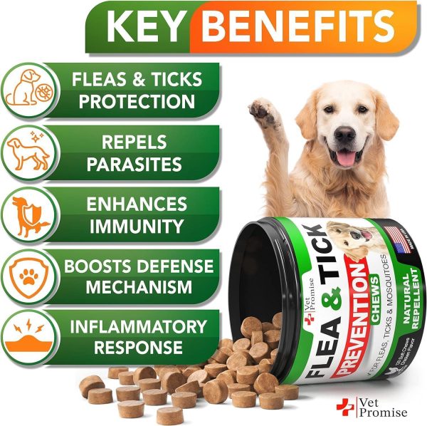 (2 Pack) Flea and Tick Prevention for Dogs Chewables - Image 2