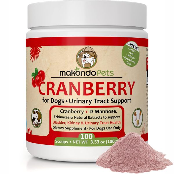 Dog Cranberry Supplement   Natural Dog UTI Treatment & Kidney Support for Dogs. Dog Supplement Powder Same as Cranberry Pills for Dogs. Puppy Supplies for Dog Pee Health   Dog Incontinence Product