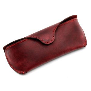 MyMesken Genuine Leather Eyeglasses & Sunglasses Case with Magnetic Snap Closure