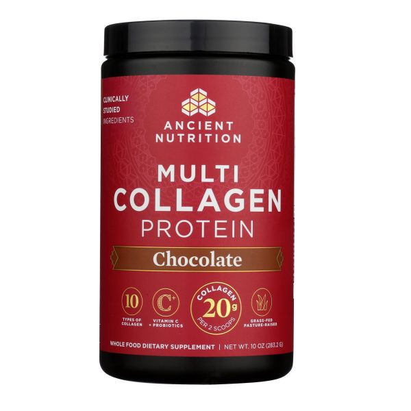 Ancient Nutrition - Cllgn Multi Chocolate Protein - 1 Each 1-10.0 OZ - Image 2