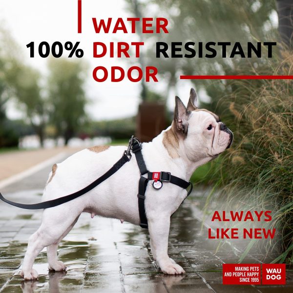 WAUDOG Waterproof Dog Harness   Adjustable Dog Harness for Large Dogs Small and Medium Dogs   Heavy Duty Dog Harness with Durable Metal Clasp and QR Dog Tag   Boy & Girl Dog Harness   Black (20 32in) - Image 2