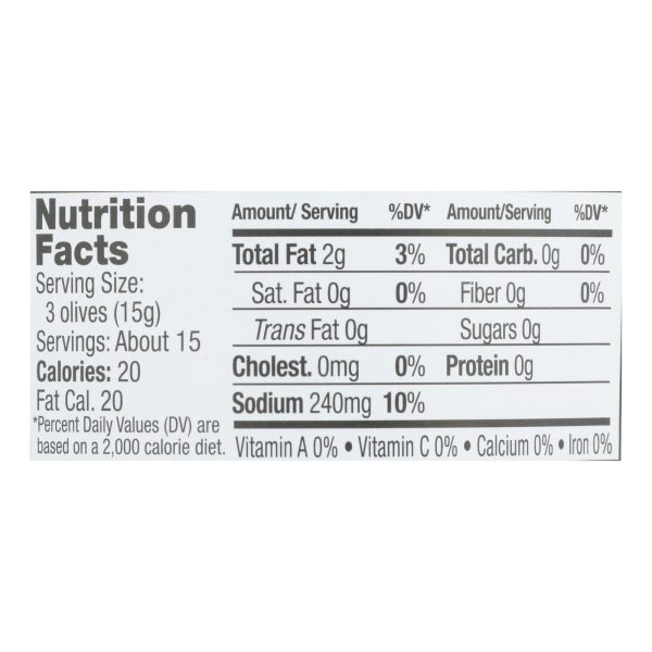 Jeff's Garden - Castelvetrano Olives - Pitted - Case of 6 - 5.5 oz. - Image 2