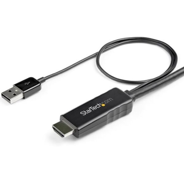 StarTech.com 2m (6ft) HDMI to DisplayPort Cable 4K 30Hz - Active HDMI 1.4 to DP 1.2 Adapter Cable with Audio - USB Powered Video Converter - Image 2