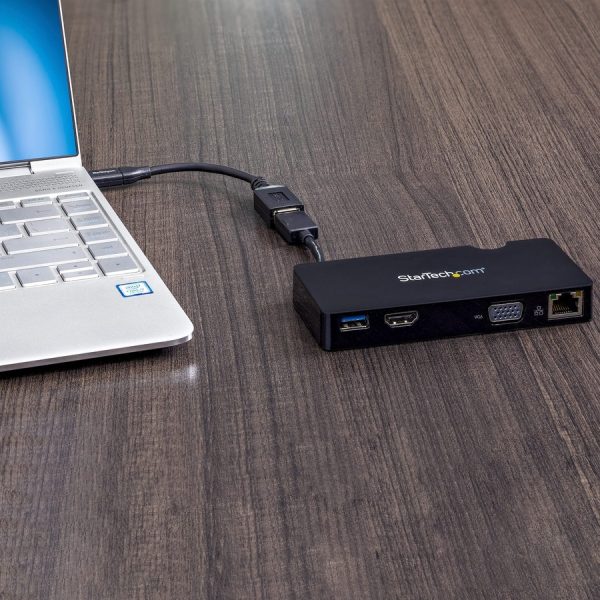 StarTech.com USB 3.0 Multiport Adapter + USB-C to USB-A Cable - Mac & Windows - For USB-A or USB-C laptops - HDMI & VGA - 1x USB-A Port - GbE - Image 5