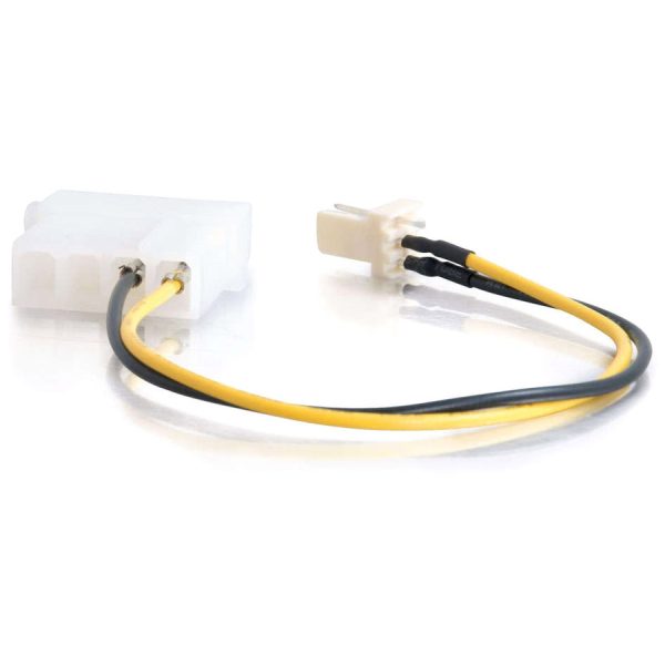 C2G 6in 3-pin Fan to 4-pin Power Adapter Cable - Image 3