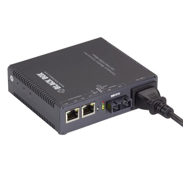 Black Box Compact Media Converter Gigabit Ethernet Single Mode 1310nm 10km SC - Image 3