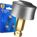 Primens Professional Dog Nail Grinder Replacement Head (Pack of 3 Bits)   Diamond Replaceable Tip for Pet Claw Grooming Spare Grinding Wheel for Large Medium & Small Dogs