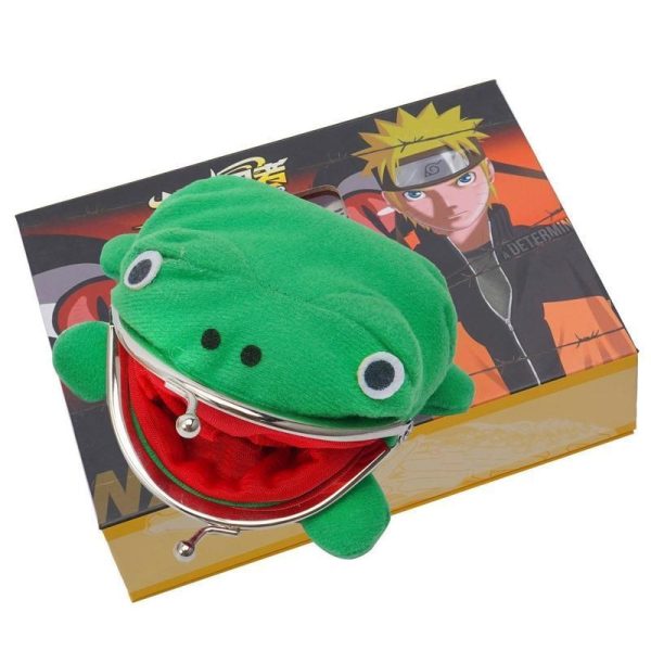 Naruto Akatsuki Rings 10pcs Set With Green Frog Wallet and Chain Cosplay Itachi Sharingan Box Hidden Leaf Village Anime - Image 4