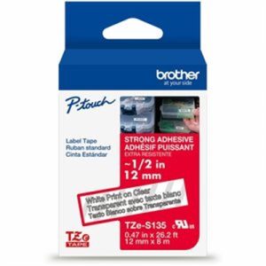 White on Clear Industrial Tape