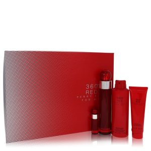 Perry Ellis Gift Set -- 3.4 oz Eau De Toilette Spray + .25 oz Mini EDT Spray + 6 oz Body Spray + 3 oz Shower Gel for Men