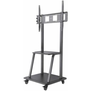 Manhattan Ultra Heavy-Duty Height-Adjustable TV Cart