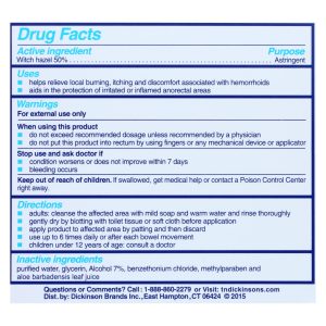 Dickinson Brands Hemorrhoidal Pads - 100 Pads