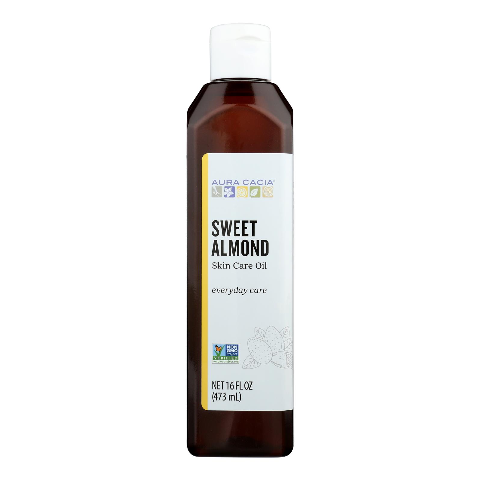 Aura Cacia - Natural Skin Care Oil Sweet Almond - 16 fl oz - Image 2