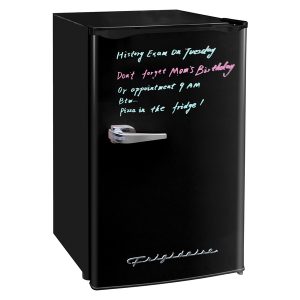 Frigidaire EFR331-B-BLACK 3.2-Cu.-Ft. 65-Watt Eraser-Board Door Retro Compact Fridge (Black)