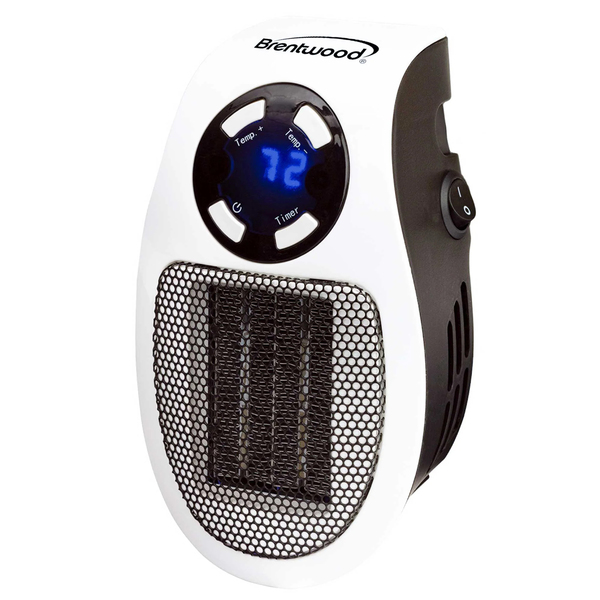 Brentwood Kool Zone H-C350W 350-Watt Plug-in Wall-Outlet Personal Space Heater