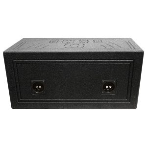 Qpower Dual 6.5" Enclosure Vented QBOMB with Spray liner