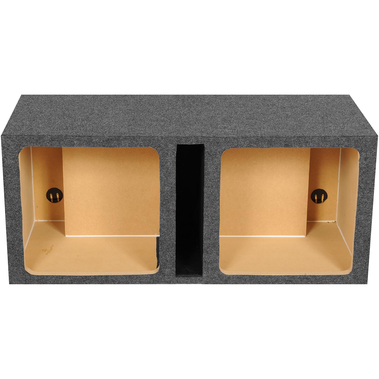 EMPTY WOOFER BOX DUAL 15" SQUARE;VENTED;MDF;QPOWER