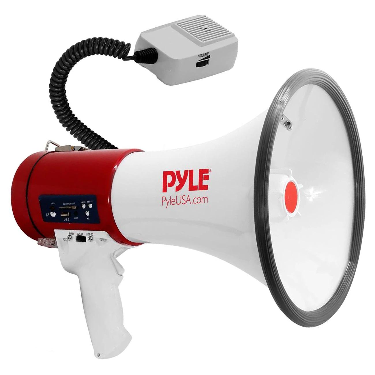 Pyle Pro Megaphone with Siren TALK USB SD Card - Image 4