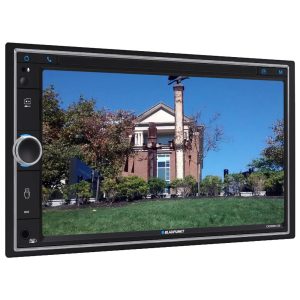Blaupunkt 6.95” Double DIN Fixed Face Touchscreen Mechless Receiver with Bluetooth USB/SD Inputs an