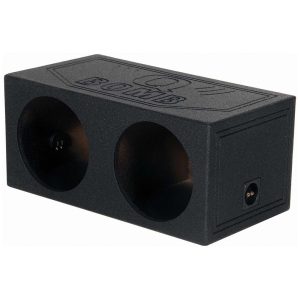 Qpower Dual 15" Sealed Woofer Enclosure withh Bed Liner Spray